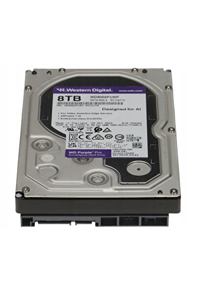 WESTERN DIGITAL HDD-WD8002PURP 8TB 24/7 PURPLE PRO Disc de înregistrare