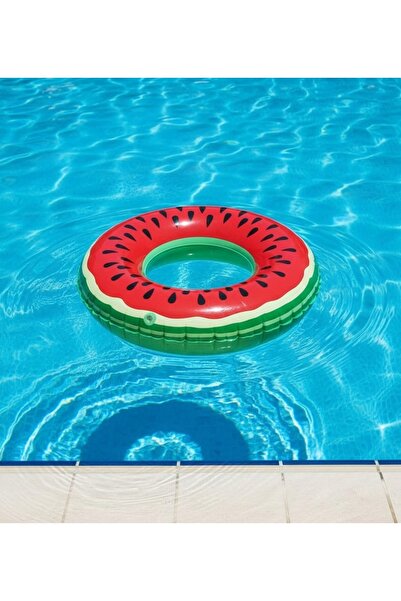 NO BRAND Colac gonflabil pentru piscină, ananas, 120 cm, cu mânere, pentru pi...
