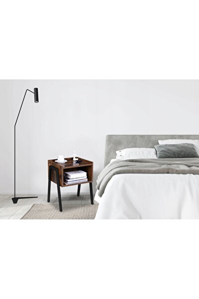 LoftInspired Noptieră, Dulap de noptieră, Etajeră, Stejar, Stil Loft, Pentru ...