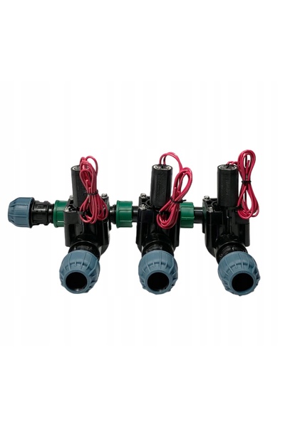 LoveMyGarden Distribuitor cu 3 secțiuni Hunter PGV 100 pentru țeavă PE 25mm I...