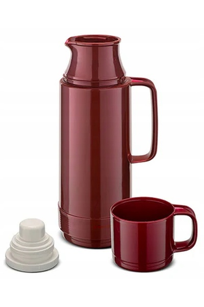 ROTPUNKT Termos GERMAN 80 0.5L cu inserție termică din sticlă și cană. Fiabil.