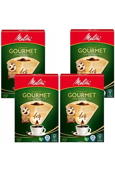 melitta 320 bucăți de filtre de hârtie pentru cafea GOURMET PREMIUM 1x4