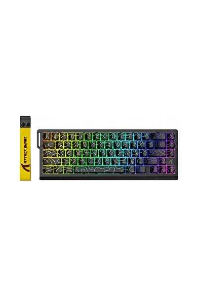NO BRAND Attack Shark X68 HE Tastatură Mecanică RGB Switch-uri Magnetice Negru
