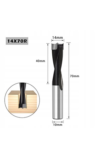 NO BRAND Burghiu pentru lemn, coadă de 14mm, diametru de 10mm, lungime de 70m...
