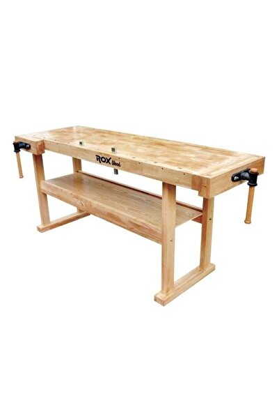 Rox Wood 0112 İki Mengeneli Hobi Ahşap Oyma Marangoz Çalışma Tezgahı 190 cm