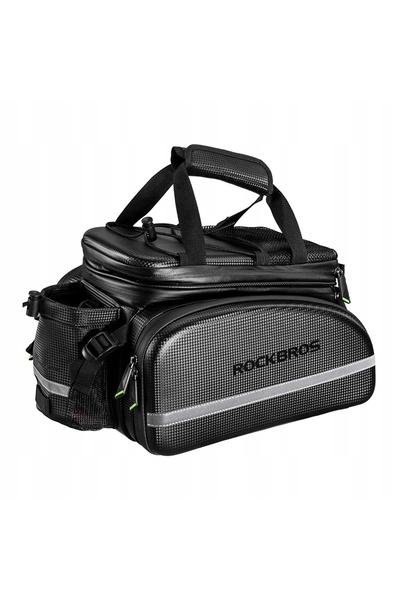 ROCKBROS Geantă de bicicletă 35L, extensibilă, impermeabilă, pentru portbagaj...
