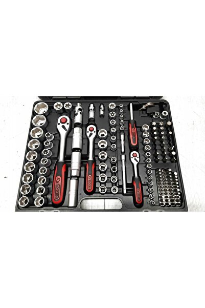 NO BRAND KS TOOLS 917.0795 SET CHEI TUBULARE DIN OȚEL CROMAT SATINAT 195 EL