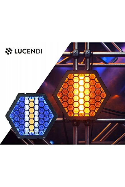 Lucendi Reflector de scenă retro COB LED 72x SMD RGB DMX