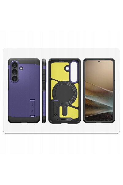 Spigen Carcasă Tough Armor MagSafe pentru Galaxy S26 Plus, cu suport + sticlă