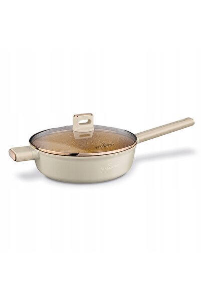 Starke Pro PATELNIA Oală adâncă pentru inducție, mare, Starlet Beige, 28 x 8 cm