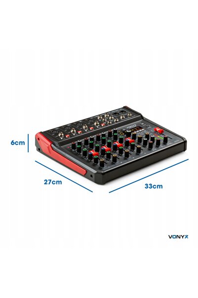 NO BRAND Mixer audio cu 8 canale vm-kg08 REC BT/DSP/USB