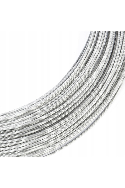 NO BRAND Sârmă de oțel 1,5mm 1x19, galvanizată, 100m, rigidă.