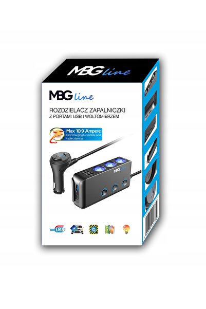 NO BRAND 12-24V 1xUSB QC 3.0 2xUSB AUTO ID 2xUSB-C PD 30W Splitter pentru bri...