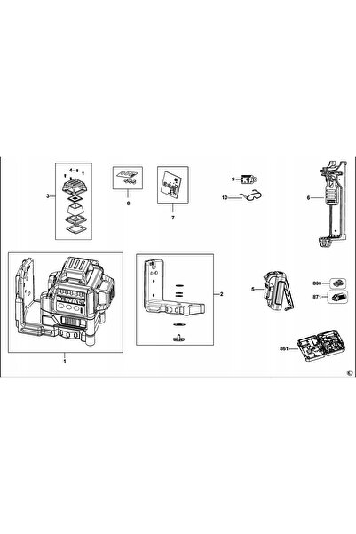 NO BRAND DEWALT N453838 SUPORT LASER PENTRU DCE089R