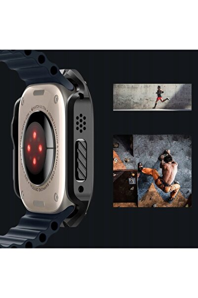 NO BRAND Carcasă + sticlă pentru Apple Watch Ultra 3 / 2 / 1 49 mm, Spigen To...