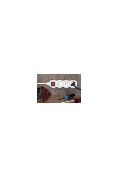 NO BRAND Prelungitor 7m 5 prize cu întrerupător alb PVC 1,5mm² EMOS P1517R