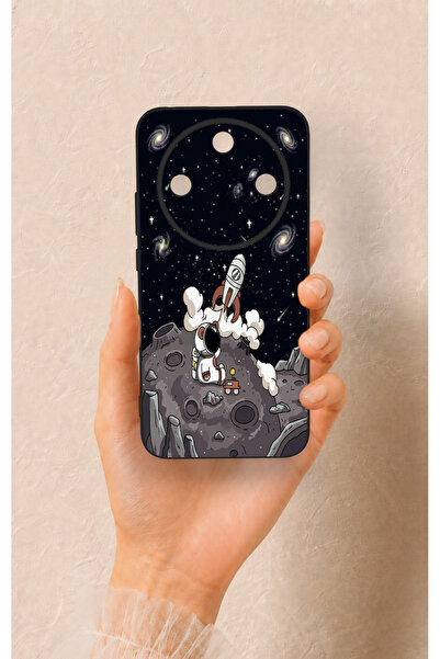 Vip Case Honor Magic 8 Lite Uyumlu Uzay Astronot Desenli Silikon Kılıf
