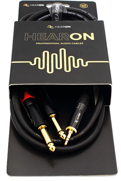 NO BRAND HEARON Cablu Select Mini Jack 3.5 mm - 2x Jack Mare 6.3 TS 3m Splitt...