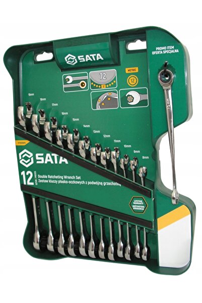 SATA CHEI CU CĂLCĂN PLAT 09066PL + Ruletă de măsurat 2x13mm