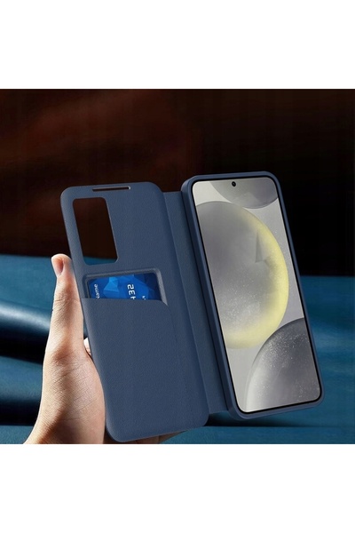 NO BRAND Husă tip carte din piele cu Smart View pentru Samsung Galaxy A56 5G