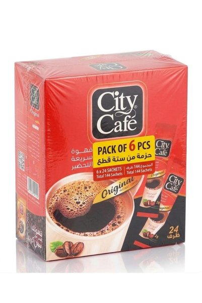 City Cafe City Café Original Instant Coffee 2gx24 (Pack of 6 Pcs)