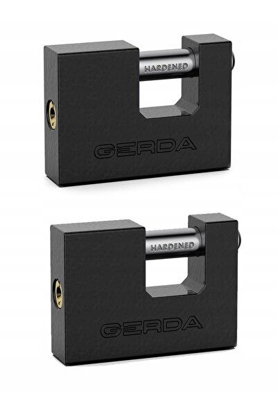 gerda Set de lacăte 2x Lacăt cu anse din fier 80mm Sistem cu o singură cheie