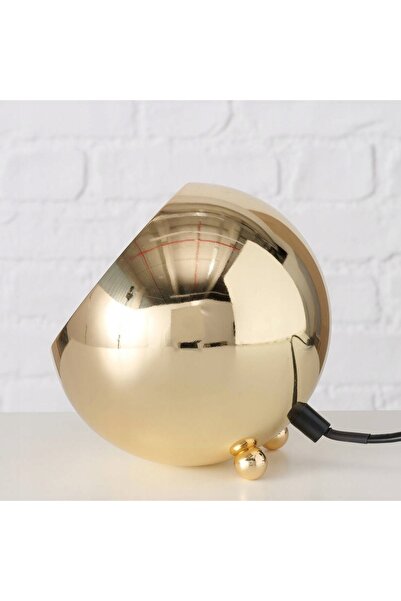 Boltze Lampă de masă KULA Ø 15 cm metal auriu