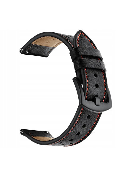NO BRAND SPACECASE CUREA DE CEAS 20 MM NEGRU DIN PIELE PENTRU APPLE WATCH 1, ...