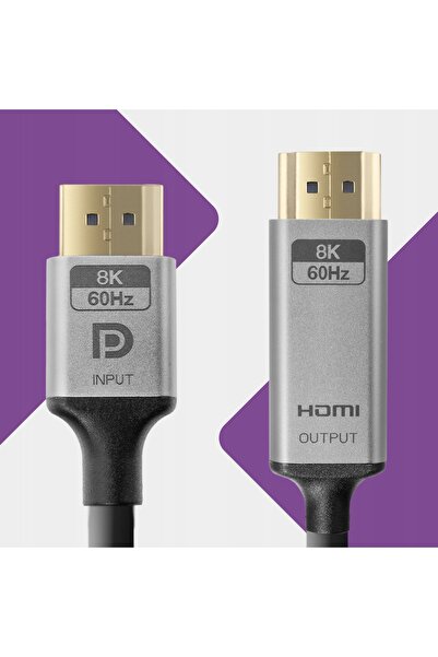 Spacetronik Cablu de conectare DisplayPort HDMI 8K 60Hz KDH-SPA010 1m