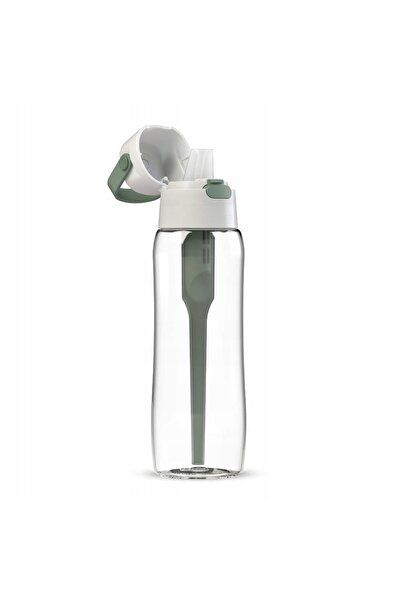 Dafi Sticlă de apă cu filtru, verde salvie, solidă, de 0,7l, cu tub