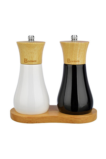 Brunbeste SET DE 2 RĂZĂTORI DE SARE ȘI PIPER DIN LEMN, PENTRU CADOU, SET COMPLET