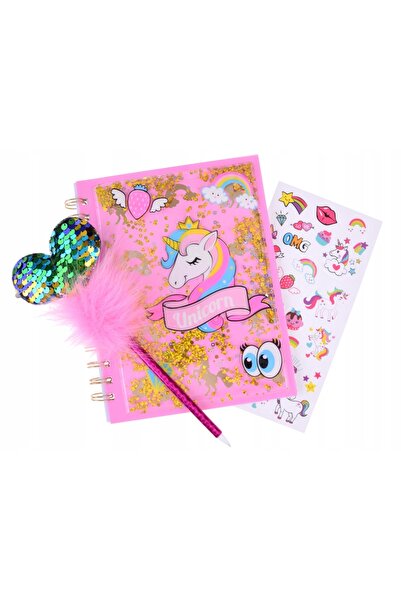 Jokomisiada Jurnal Secret Magic UNICORN + stickere cu pixuri ZA4796