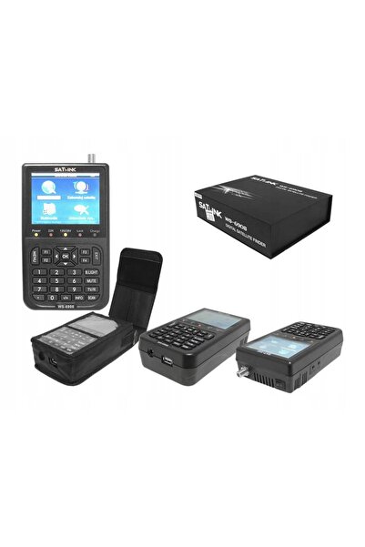 NO BRAND Căutător de sateliți DVB-S de precizie SATLINK 6908 cu ecran LCD mar...