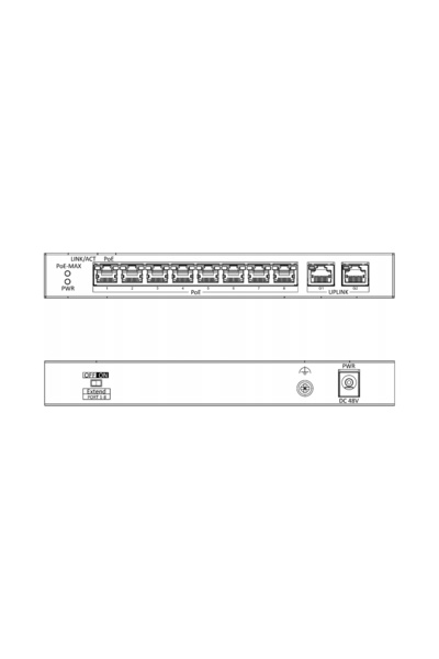 Hikvision SWITCH POE 8x POE 2x LAN 100Mbps DS-3E0310P-E/M