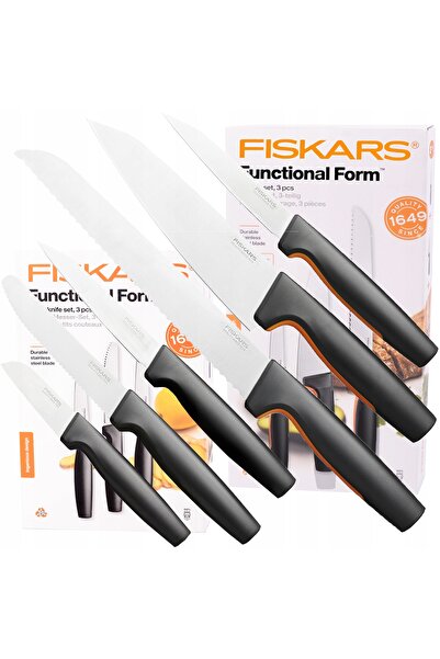FiSKARS SET COMPLET CUȚITE TĂIARARE TOCARE CURĂȚARE CHEF 6el