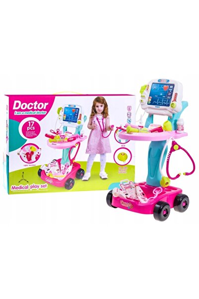 Jokomisiada Set de doctor TROLER MEDICAL pentru copii ZA2155RO