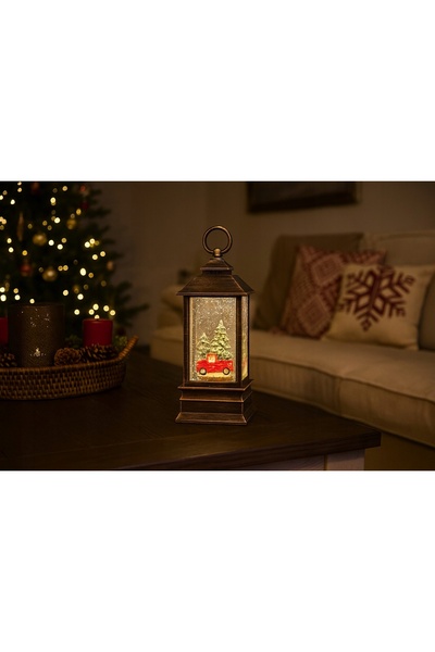 Home Styling Collection LAMPION DECORATIV LED CU APĂ ȘI Sclipici, DIN PLASTIC...