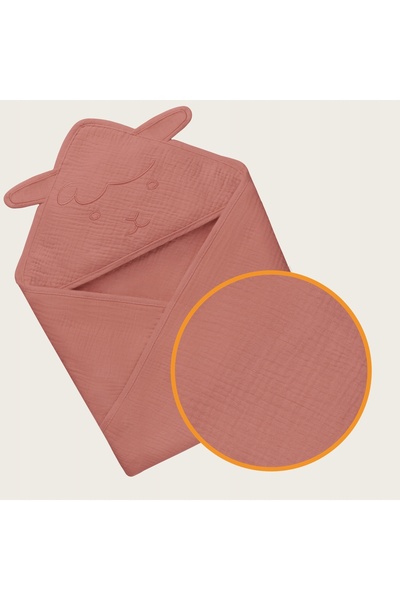 NO BRAND Prosop de baie din bumbac 80 x 80 cm Lionelo cu glugă încorporată, r...