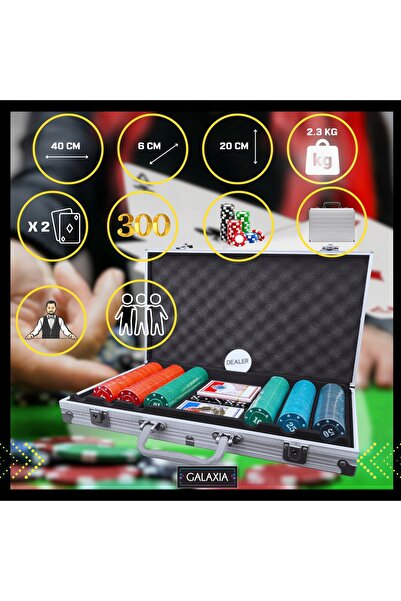 NO BRAND Set de poker cu 200 de jetoane, cărți de joc, jetoane de poker Texas...