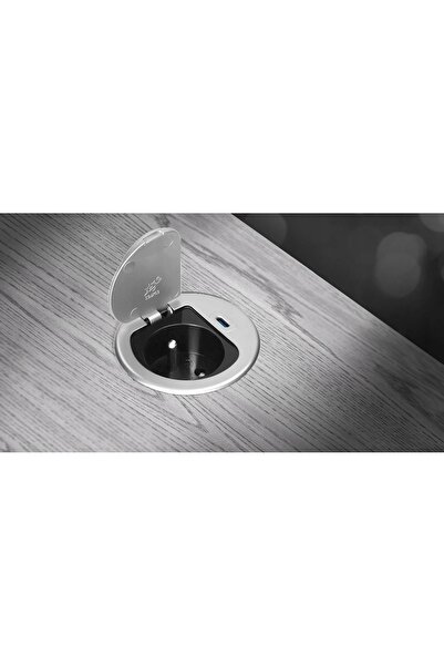 Orno Priză pentru mobilier încastrată în blat, cu capac, încărcător USB-C, ca...