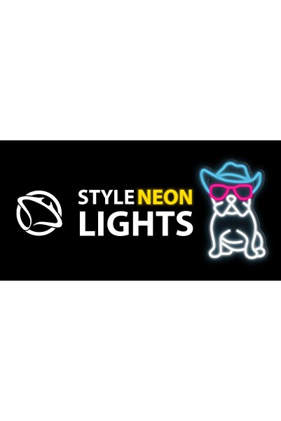 MANTA DECOR LUMINOS LED NEON, lumini neon pentru cameră, LAMPĂ DE NOAPTE CÂIN...
