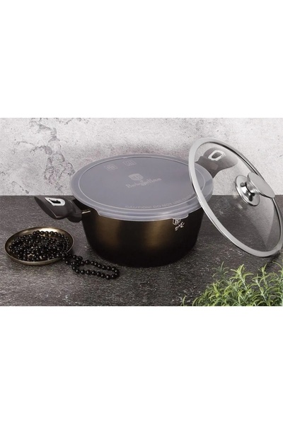 Berlinger Haus Vas de gătit cu capac, tradițional, 6,1L, granit, 28cm, pentru...