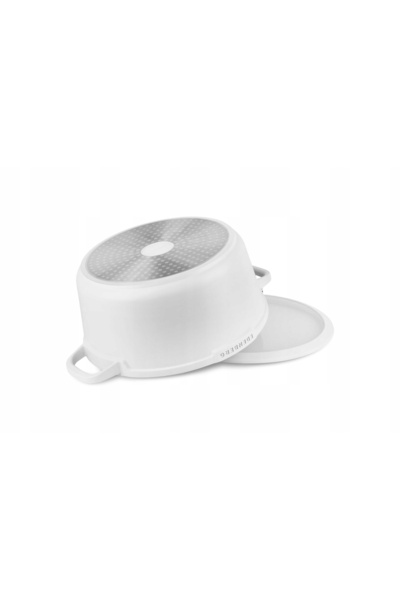 NO BRAND SET VASE DE GĂTIT DIN MARMURĂ TIGĂI OALE RONDULĂ ACCESORII 12 piese ALB