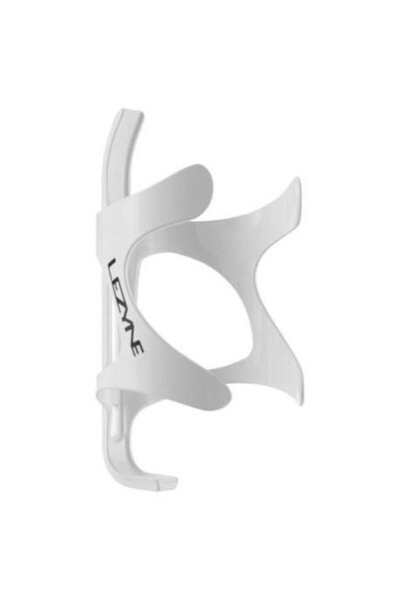 Lezyne CNC CAGE ALU suport alb pentru bidon