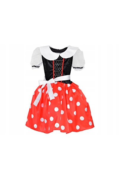 Jokomisiada Costum drăguț Minnie Mouse pentru fetițe, costum de carnaval L/XL...