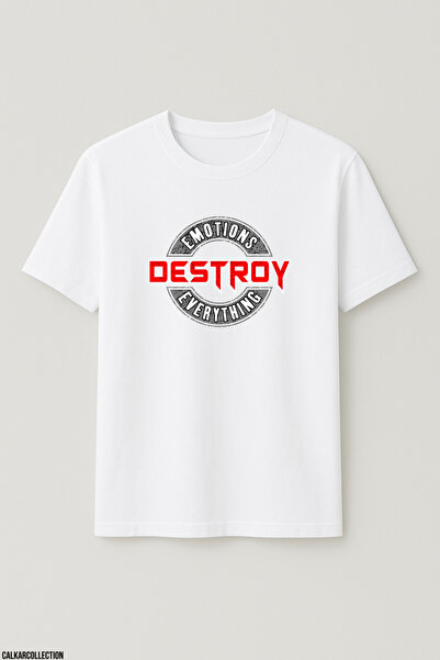 CALKARCOLLECTION Unisex Oversize Emotions Destroy Everything Tshirt