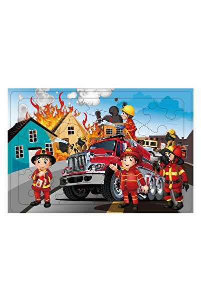 CasaDesteapta.ro Puzzle 16pcs, Plonjeaza aventura salvatorilor Vehicul Pompie...