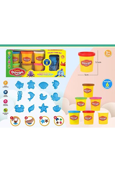 PlayFun Σετ Πλαστελίνης 6 τεμαχίων - Παιχνίδι για Παιδιά, Ιδανικό Δώρο, Εγγυη...