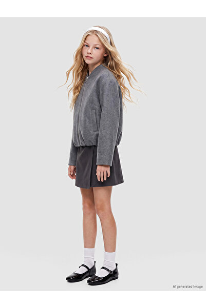 LC Waikiki College Collar Girls' Cashmere Jacket