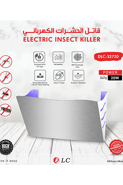 DLC Electric Insect Killer, Model Dlc-32720, Comes in Silver with a Metal Hou...
